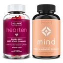 WellPath Beet Root Gummies (Sugar Free) 1500 mg – Blueberry Flavor for Blood Pressure Support and Mind Brain Supplement with Lion's Mane - Unterstützt Focus & Memory, 60 Ct