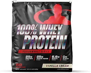 Goliath Labs 100% Whey Protein Powder Isolate/Blend | Fast-Absorbing Workout Supplements | 25g reines Protein und 5,5g BCAAs in jedem Serv | Vanille, 5 lbs, 68 Portionen | Paket Mai Vary