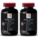 Nitric oxide booster supplement - NITRIC OXIDE BOOSTER - Strength formula, Energy focus, Training focus, Pump mix, Exercise fuel, Activity enhancer, Power formula, Workout recovery 2 Bottle 120 Tabs
