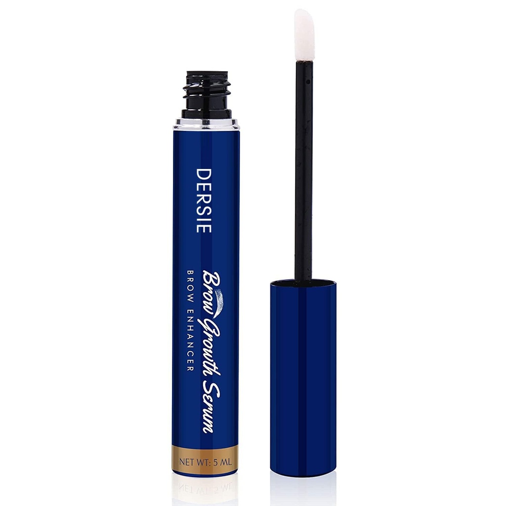 Dersie Augenbrauenwachstum Serum: Brow Enhancing Serum Infused with Peptide Complex, Biotin & Arginin for Fuller, Stronger, Thicker Brows – Nourishes and Strengthens Dry, Sparse, oder Thinning Brows (5 mL)