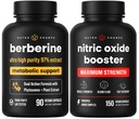 NutraChamps Supporto metabolico completo e circolatorio: Berberina & Nitric Oxide Booster Duo