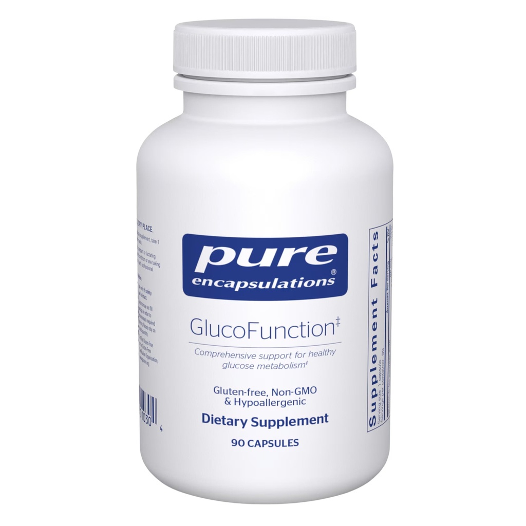 Pure Encapsulations GlucoFunction | Supporto completo per il metabolismo dei carboidrati sani | 90 capsule