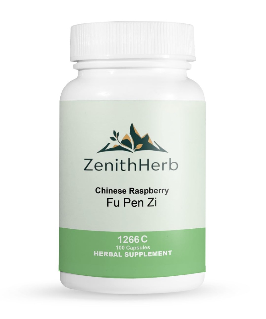 Chinese Raspberry, Fu Pen Zi, Herbal Supplement, 100 Capsules/Bottle, 2 Bottles