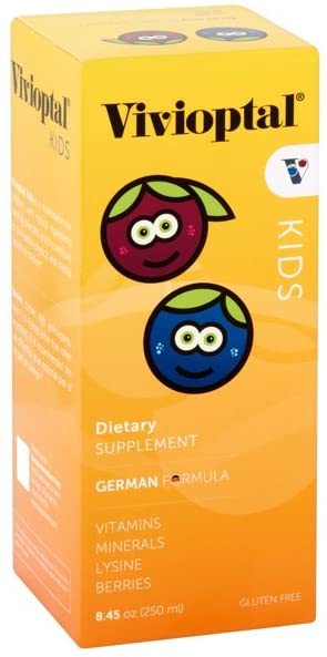 Vivioptal Kids, Liquid Multivitamin & Multiminerals Supplement, Beeren, 8.45 Fl Oz