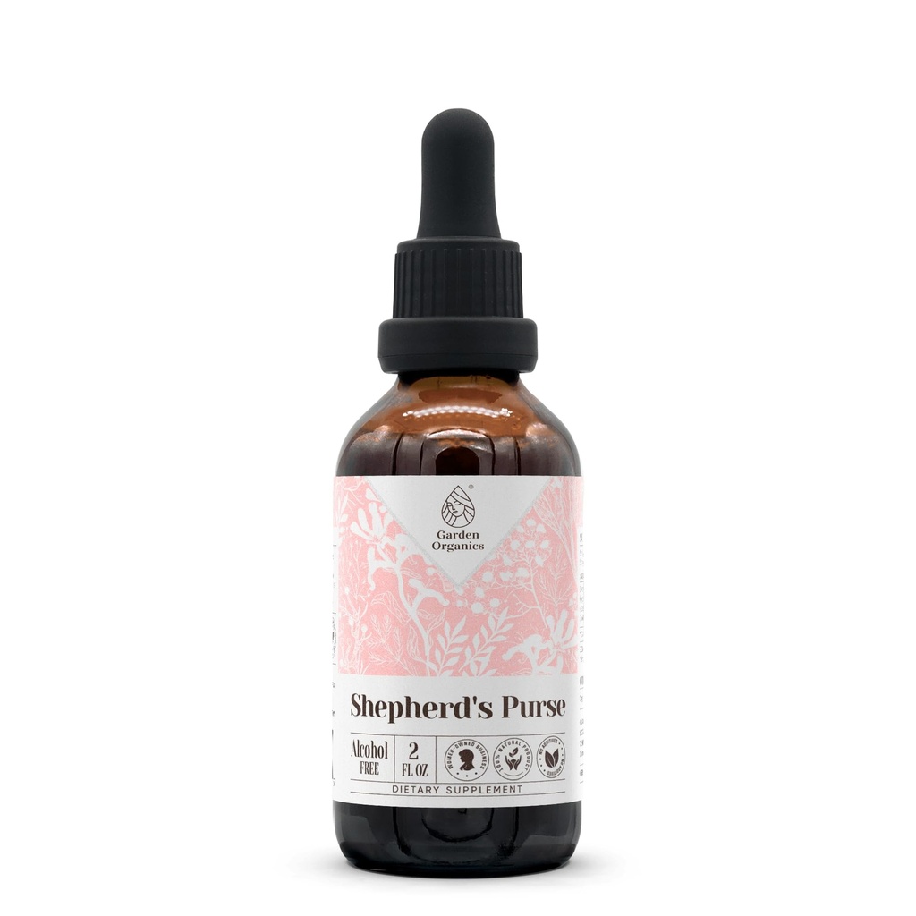 Sheperd's Purse Alcohol-Free Natural Tincture Extract, Immune System Booster, Liquid Drops Made from 100% (2 fl oz)