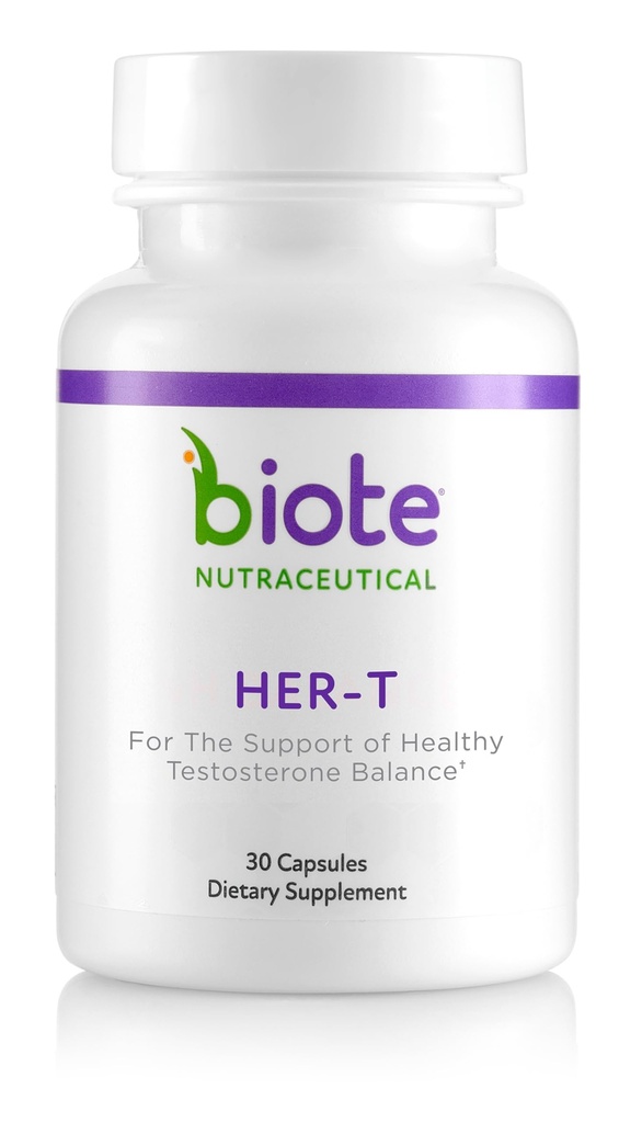 Biote Nutraceuticals - HER-T - Gesunde Testosteron Balance Unterstützung für Frauen (30 Kapseln)