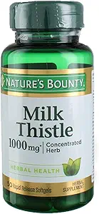Natural's Bounty Milk Thistle 1000mg Herbal Supplement Softgels - 50 CT