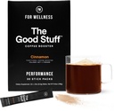Pour le bien-être La bonne performance des trucs – Coffee Booster , Collagen + MCT Supplément en poudre avec L-Theanine et antioxydants pour l'énergie sans jitter et l'endurance , non-dairy , Keto-friendly , 30 services