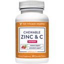 The Vitamin Shoppe Chewable Zinc with Vitamin C - Immune Defense | Raspberry Flavor | 60 Chewable | Great Taste