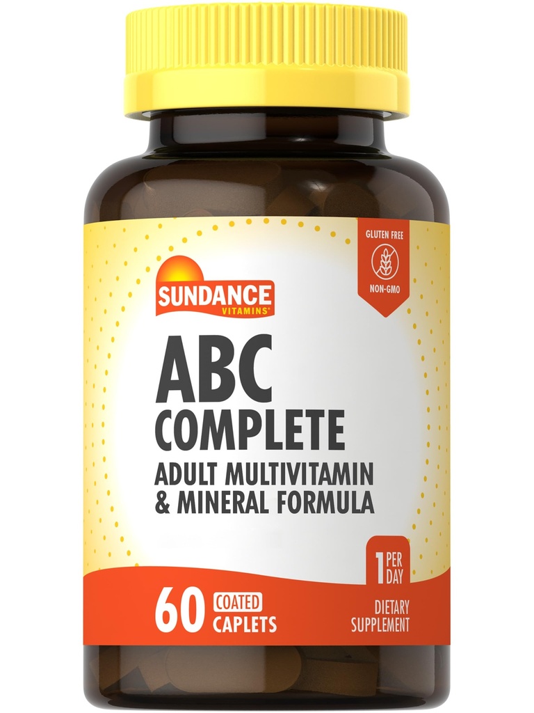 Sundance Multivitamin für Frauen und Männer | mit Eisen | Mineralformel ABC Complete | Non-GMO und glutenfreie Ergänzung