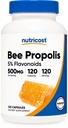 Nutricost Bee Propolis Supplement mit 5% Flavonoiden (500 mg / 120 Kapseln)