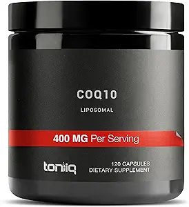 CoQ10 400mg Extra Strength - Ultra hohe Reinheit mit MCT-Öl für höhere Absorption - 98% gereinigt - Third-Party getestet, 60 Veggie Kapseln