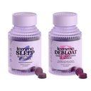Lemme Sleep & Debloat Bundle - Sleep Gummies, une aide de nuit sans médicament et debloat Gummies pour la santé digestive et Gut, probiotiques et prébiotiques - sans gluten, sans gélatine, non-OGM - 60 Ct. Chaque
