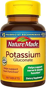 Nature Made Kalium Gluconate 550mg, 100 Tabletten (Pack von 2)