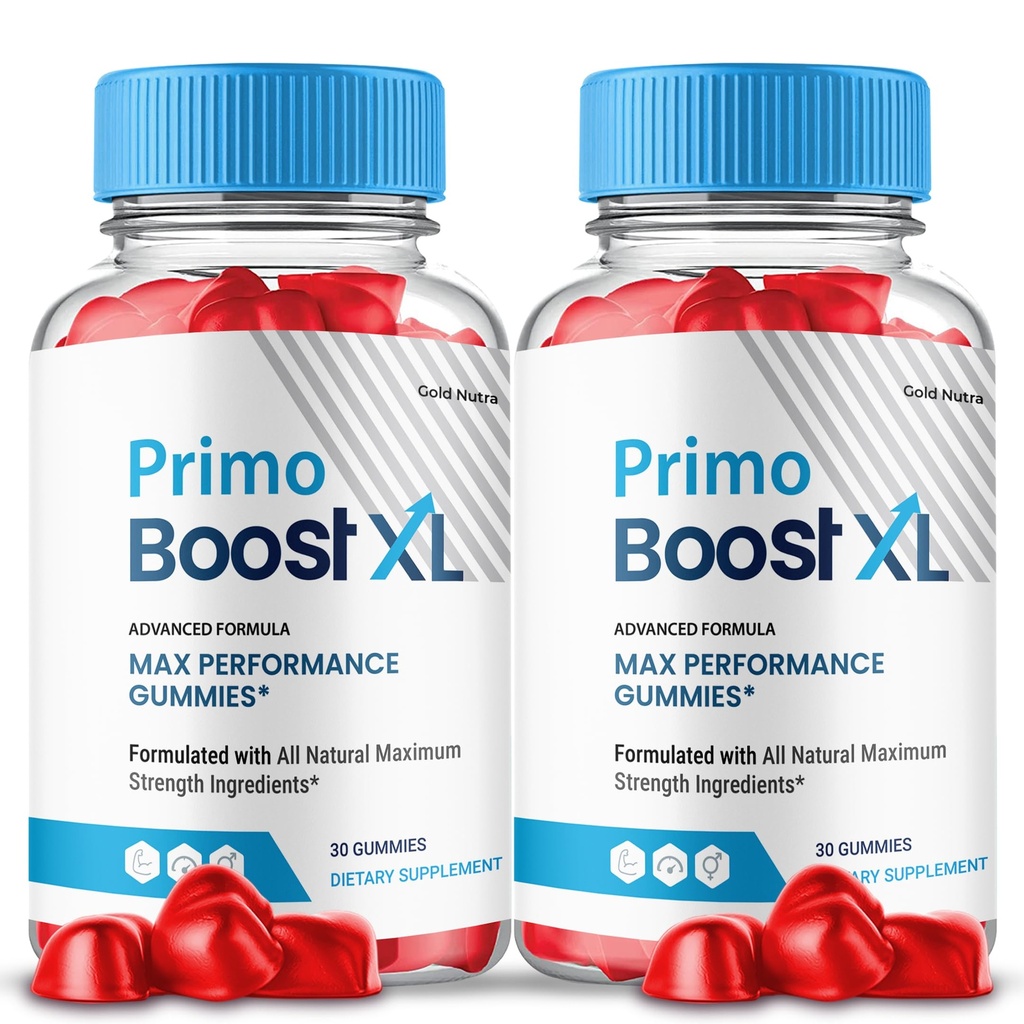 PrimoBoost XL Gummies, Primo Boost XL Supplement, High Potency, All Natural Formula (2 Pack)