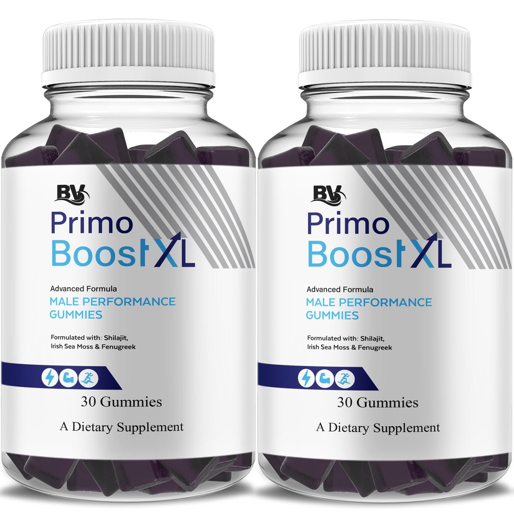 Primo Boost XL Performance Support Supplement Gummies (2 Pack - 60 Gummies)