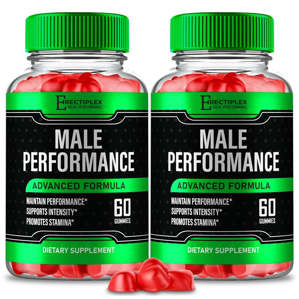 Erectiplex Me Gummies, Official Erectiplex Supplement Gummy for Men - Maximum Strength Performance All Natural Gummy to Support Stamina, Endurance and Energy, Erecti Plex Gomitas Reviews (2 Pack)