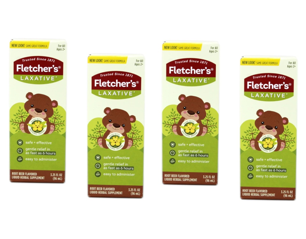 Fletcher's Laxative for Kids 3.50 oz (Pack of 4)