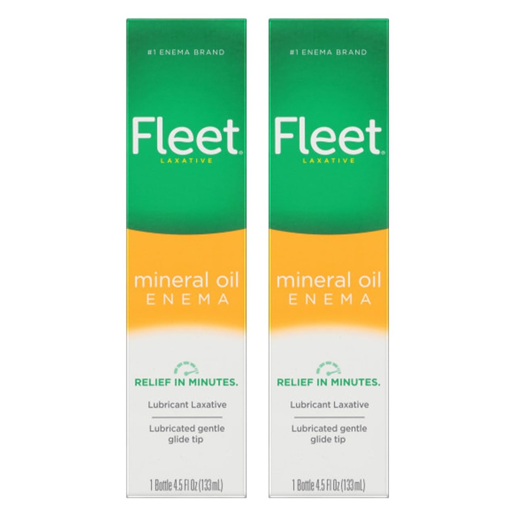 Fleet Laxative Mineral Oil Enema, 4.5 fl oz (Pack of 2)