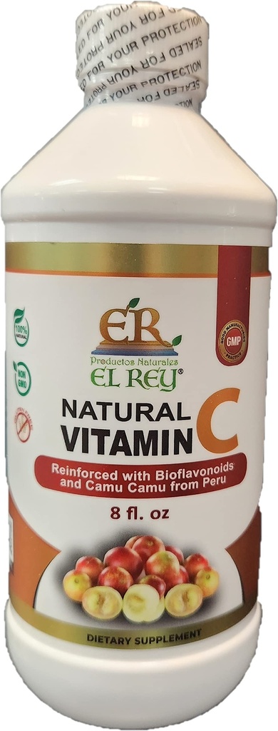 El Rey Vitamina C Reinforced with Bioflavonoids & Camu Camu from Peru (Liquid)
