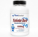 Yohimbe Bark estratto standardizzato 1500mg // 200 capsule // puro // da integratori PureControl