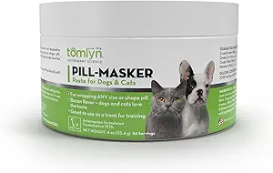 TOMLYN Pill-Masker Original Bacon-Flavored Paste für Hunde & Katzen, 4oz