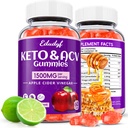 Keto Acv Gummies,Gommes de cidre de pomme biologique,Gommes de cidre de pomme,Gommes de kéto,Santé des femmes,Probiotiques pour la santé digestive,Métabolisme,GMO Free & Vegan - 120 comtes