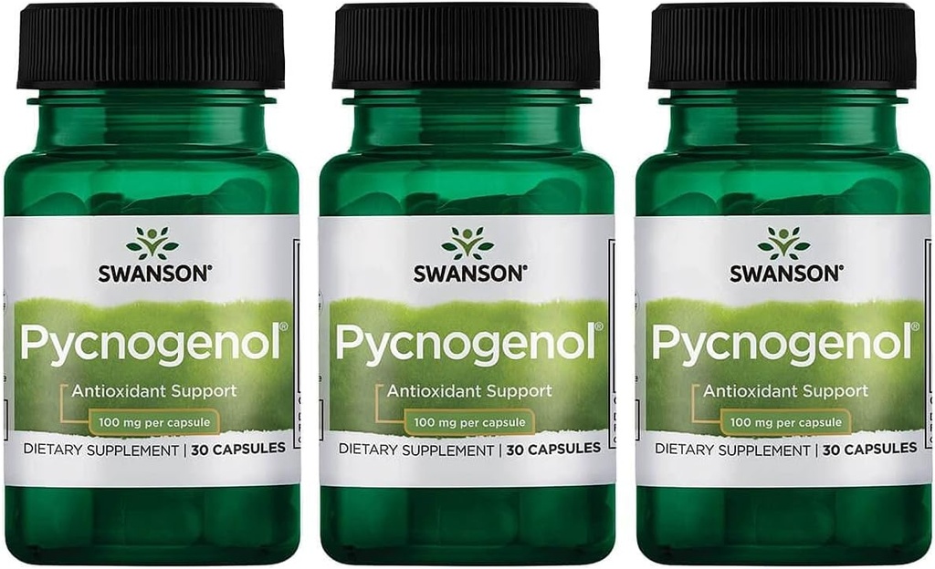 Swanson Pycnogenol 100 Milligramme 30 Kapseln 3 Packung