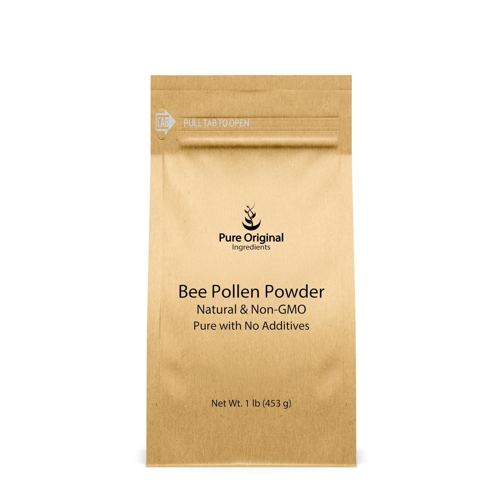 PURE ORIGINAL INGRÉDIENTS Poudre de pollen d'abeille, 1 lb, Pas de remplissage, Supplément non dilué