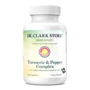 Dr Clark Store Turmeric & Black Pepper Extract – 710mg, 100 Capsules, Immune Support, Antioxydant, Supplément santé Digestion pour les adultes