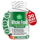 Vollständige Lebensmittel Multivitamin für Männer und Frauen Tägliche Superfood Vitamine Plus Mineralstoffe Verdauungsenzyme, Probiotika und Omegas. Pflanzenbasiertes Multi Vitamin, Non GMO (1)