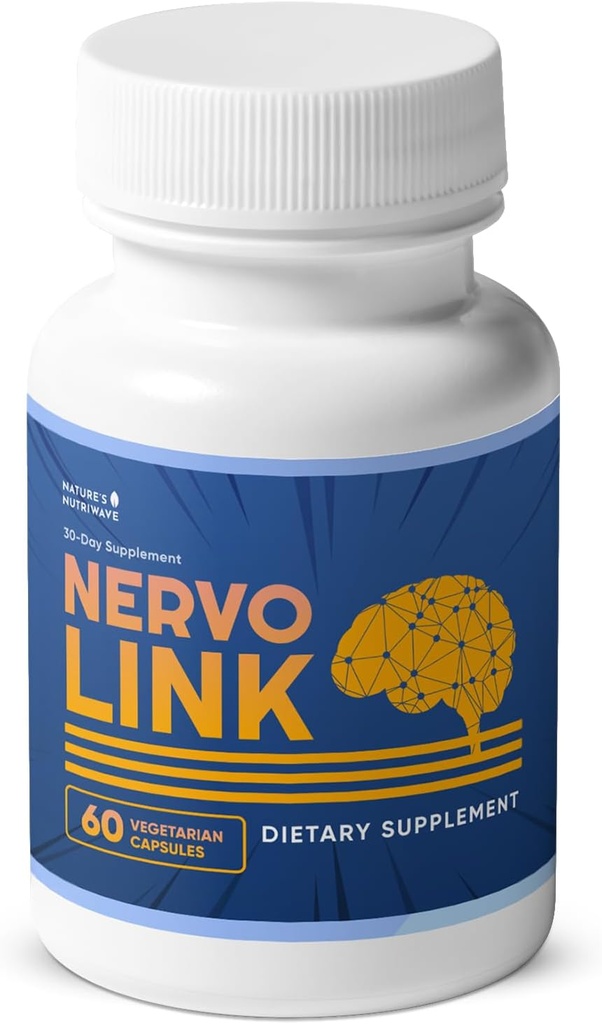 Nervolink - Supplément 100% naturel pour le Nerve-Support & Energy Boost, avec Reishi, Shiitake, et Lion.