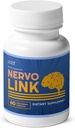 Nervolink - 100% Natural Supplement for Nerve-Support & Energy Boost, with Reishi, Shiitake, and Lion’s Mane Mushrooms, Made in USA, Non - GMO - 60 Capsules, 1 Month Supply