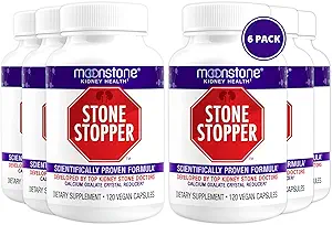 Stone Stopper Kapseln, Nierenstein Prävention, Calcium Oxalat Protektor, Alkali Citrate Support Supplement, entwickelt von Urologen, um Nierengesundheit zu unterstützen, 6 Monate Versorgung