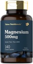 Tahoe Nutritionals Magnesium | 500mg | 140 Coated Caplets | Non-GMO und glutenfreie Ergänzung
