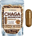XPRS Nutra Chaga Mushroom Capsules - Premium USDA Chaga Mushrooms Capsules- Incapsulato Chaga Mushroom Powder per un Boost Immunity - Vegan Friendly Superfood per Chaga Tea and Beverages - 180 Count