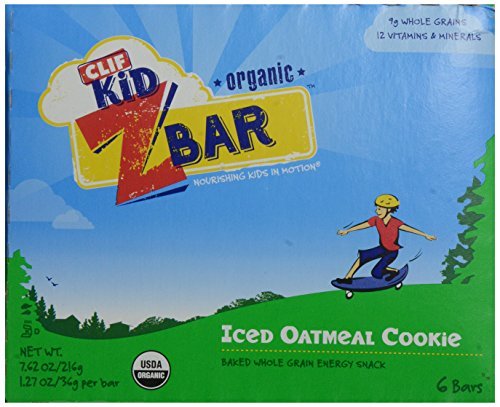 Clif Kid Zbar Organic Iced Oatmeal Cookie Energy Bar, 7.62 Ounce box (Pack of 20)