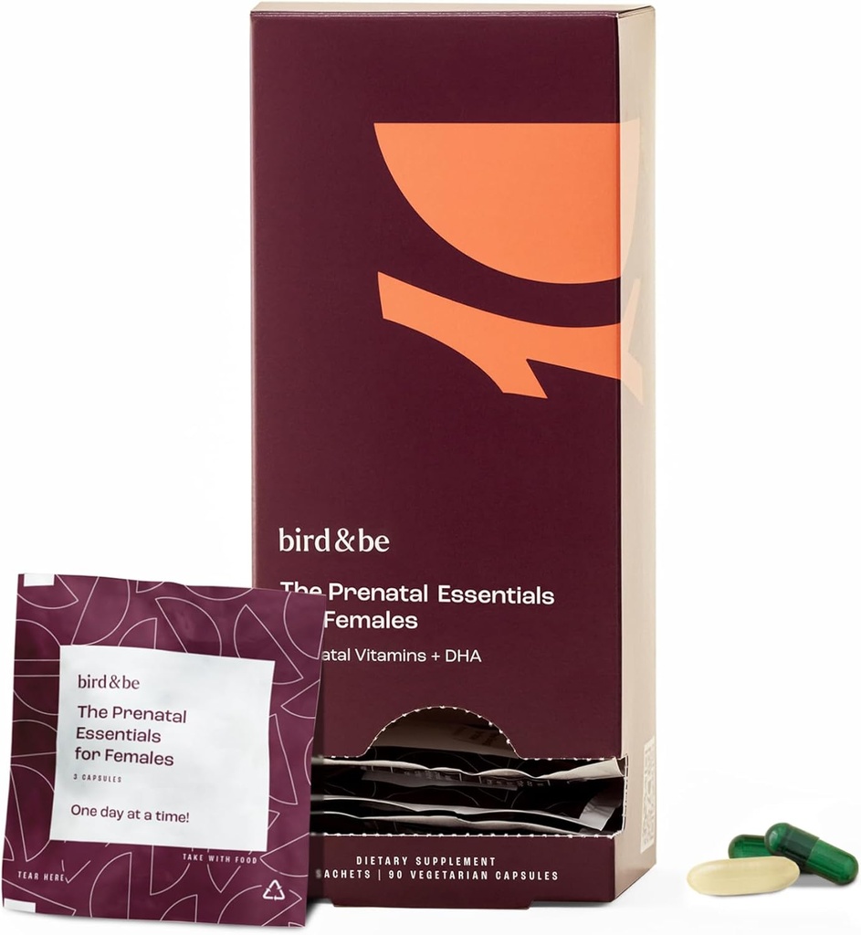 Die pränatalen Essentials für Frauen - Vitamine zur Unterstützung der Schwangerschaft - Folsäure, methyliertes Folat, DHA (Omega-3), Choline und mehr - 30-Tage Versorgung