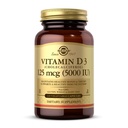 Solgar Vitamin D3 (Cholecalciferol) 125 mcg (5000 IU), 120 capsule vegetali - aiuta a mantenere le ossa sane e denti - Supporto sistema immunitario - Non-GMO, senza glutine, Latticini Free, Kosher - 120 Serve