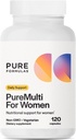 PureFormulas PureMulti per le donne - Multivitaminico completo per le donne con nutrienti essenziali e supporto alle erbe Donne Multivitaminici giornalieri per il supporto nutrizionale Non OGM - 120 capsule