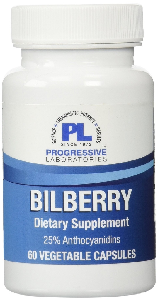 Progressive Labs Bilberry Supplement, 60 Count