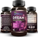 Dormire Naturale Sogno Supplemento per Adulti – Relaxing Sleep, Wake Rested - Non Abit Sleep Aid Capsule Libero da Zucchero, Carbi - Melatonina, Magnesio, 5HTP, L-Teanina, GABA- Non OGM 60 Pillole Dorminti