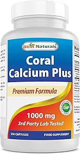 Best Naturals Coral Calcium Plus 1000 mg 250 Kapseln