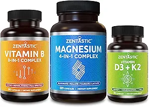 Zentastic 4-in-1 Magnesium Complex und Vitamin B-Komplex und Vitamin D3 K2