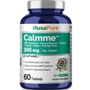 Calmme Blend, Vegetarian, Vegan, Non-GMO, 395mg, 60 Tablets - 60 Servings | Valerian, Passion Flower, Celery & Catnip, Dietary Supplement Formula, Suitable for Adults, Made in cGMP Facility USA