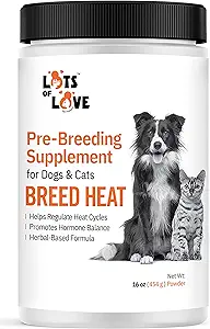 Calore raso - Integratore riproduttivo per cani e gatti (Formerly Thomas Labs, Same Product) - Polvere da 16 oz