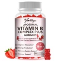 36-In-1 Liposomal Vitamin B Complex Gummies，Contains B1, B2, B3, B4, B5, B6, B7, B8, B9, B12, Vitamin C, D3, K2, Calcium, Magnesium, Zinc for Energy, Brain, Immune, Skin and Heart Support，Women & Men