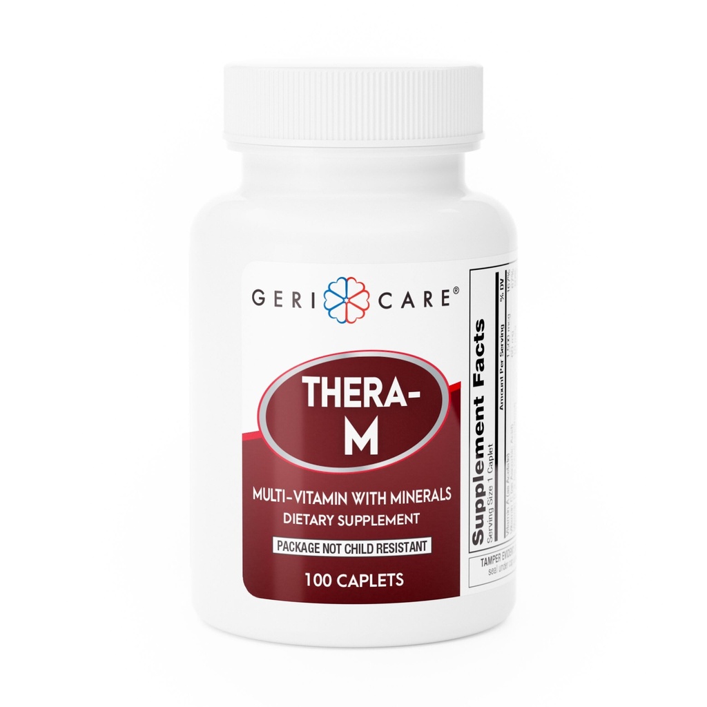 GeriCare Thera M Multivitamin Caplets, Mischung von Vitaminen und Mineralien, um maximale Ernährungsunterstützung Antioxidantien-Schutz-Ergänzung zu gewährleisten, 100 Count (Pack von 1)
