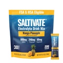 Electrolyte Packets, Mango Pineapple, 800mg Sodium, 30 Sticks | Sugar Free, No Stevia Aftertaste, No Artificial Flavors, Sweetened with Reb M from Fermented Rice, Vitamin C, Made in USA