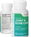 Ossigeno Nutrition OsteoActives Formula All-Natural Supporto Dietetico per Giunti, Ossa e Tessuto Connettivo - 60 Conte Pill Bottiglia- Capsule Vegetali (Packaging May Vary)
